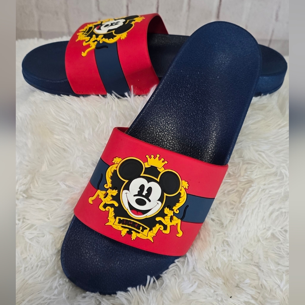 Royal Mickey Mouse Slides – Navy, Red & Gold Magic - Picture 6 of 6